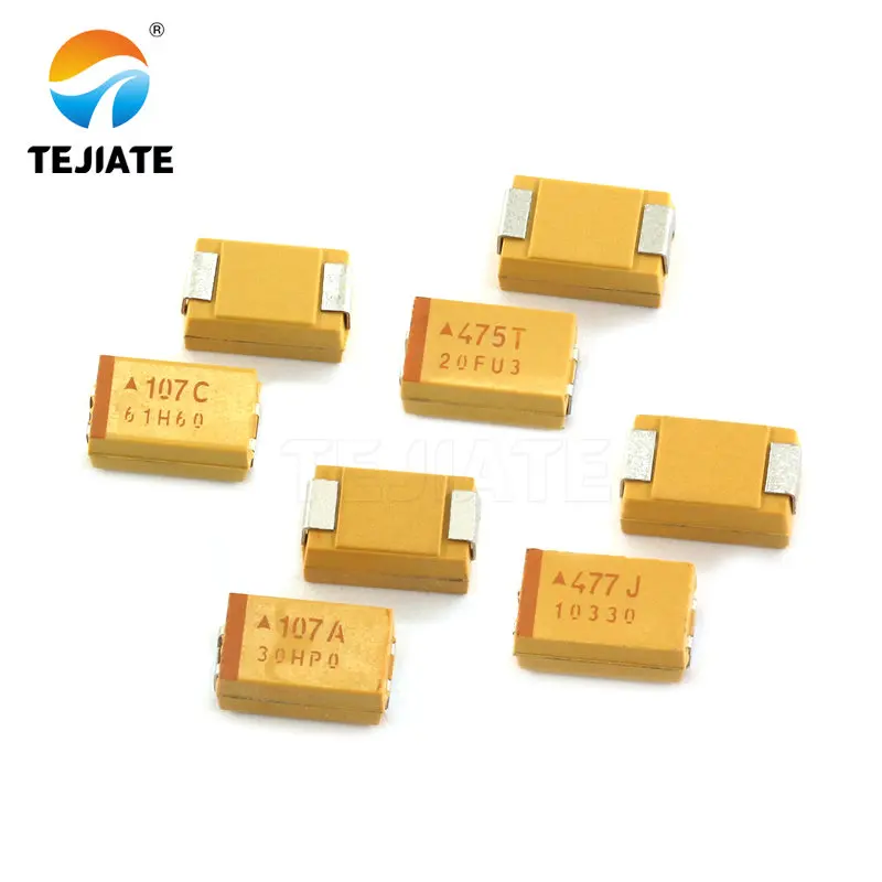 2 шт. танталовый конденсатор типа D 7343 патч 6 3 V 10V 16V 20V 25V 35V 100 UF 1 мкФ 106 4 7 22 330