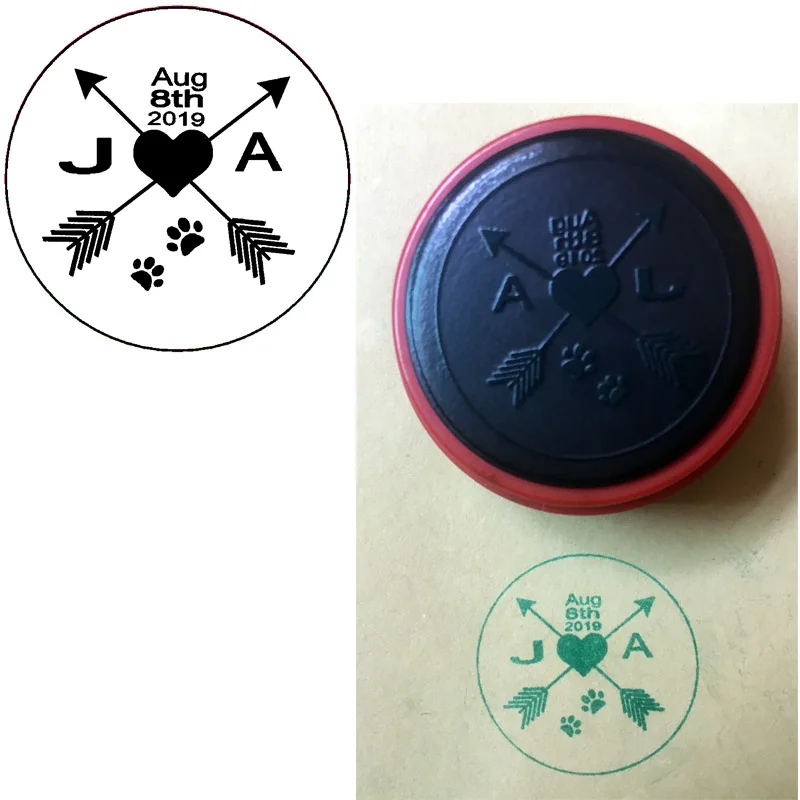 4 см круглая пользовательская Мерцающая отметка фотография для приглашения с