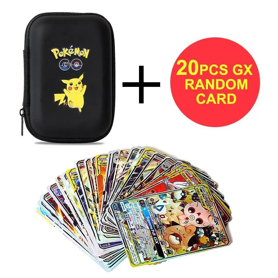 

2021 Pokemon Pikachu Game Cards 50 Capacity Cards Holder Album Hard Case Card Holder Book Holder Earphone Storage Box toy Gifts