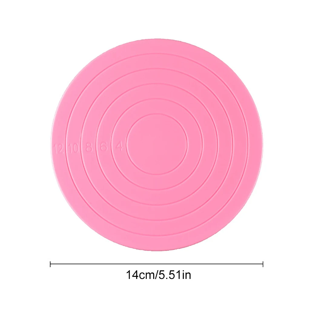 

5.51in Rotating Cake Turntable Anti-Slip Plastic Cake Stand DIY Pastry Baking Mold Cake Decorating Tools Kitchen Accessories