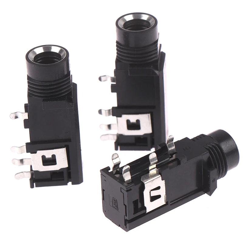 3 шт./лот 6 35 мм разъем стерео гнездо аудио адаптер 4 контакта|Соединители| |