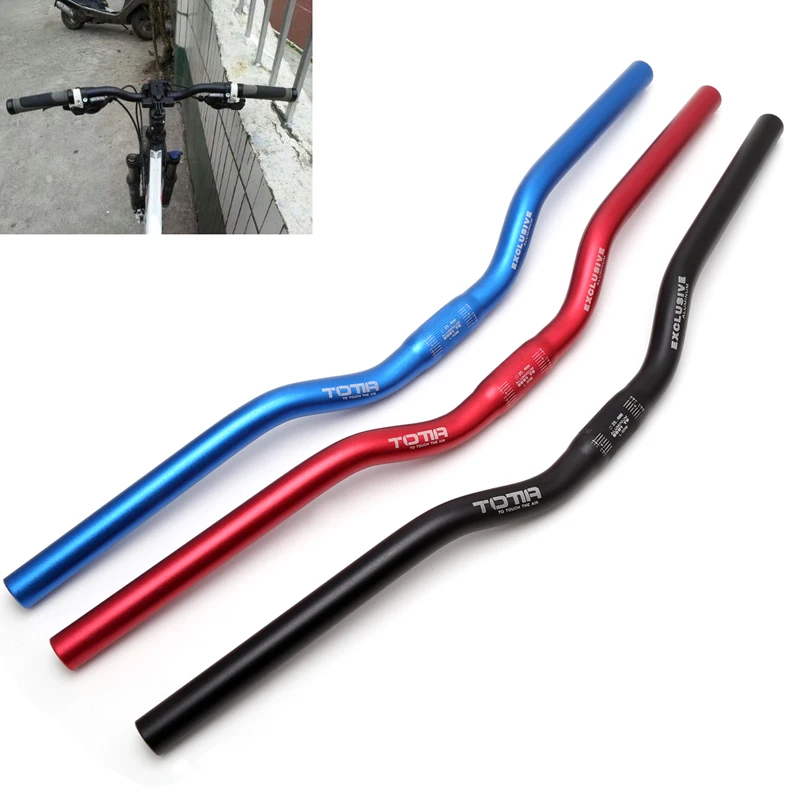 

25.4mm 62cm Aluminum Alloy Handlebar MTB Handle Riser Bar For Mountain Road Bike Bicycle Bike Parts