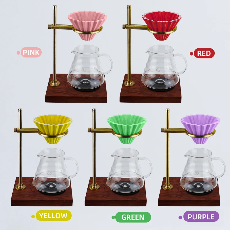 Кофейная капельница с деревянной подставкой-для тяжелых условий-Регулируемая