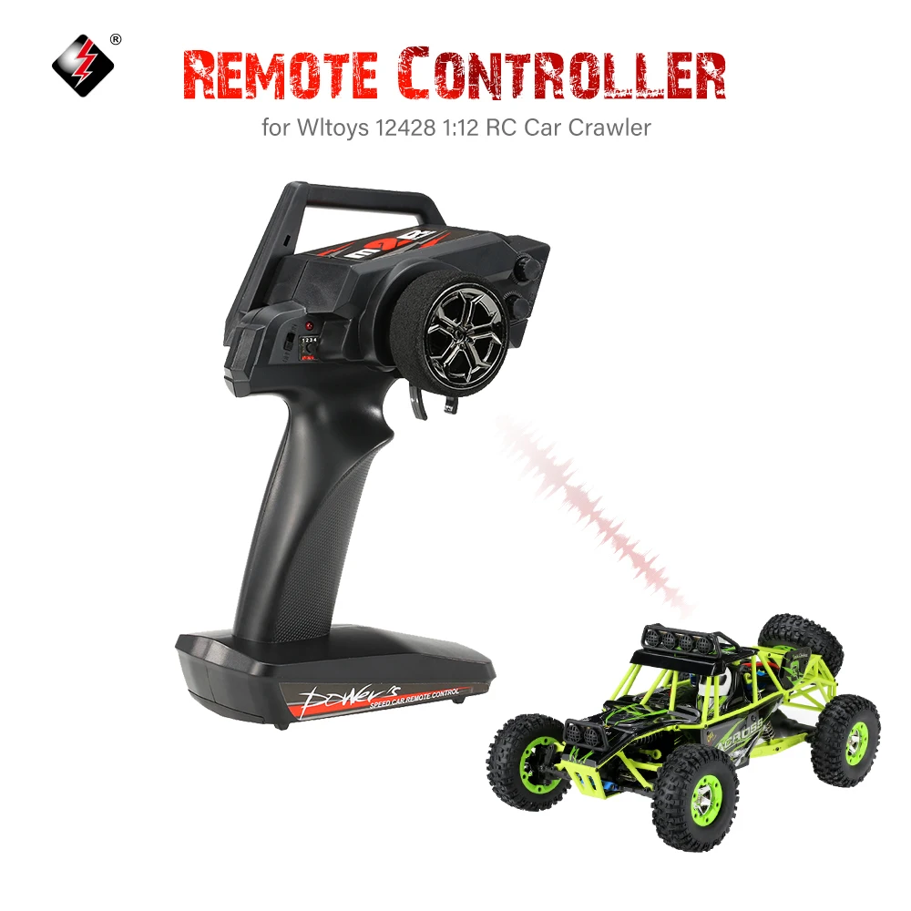 Оригинальный Wltoys 2 4G 2CH передатчик Радио пульт дистанционного управления для 12428