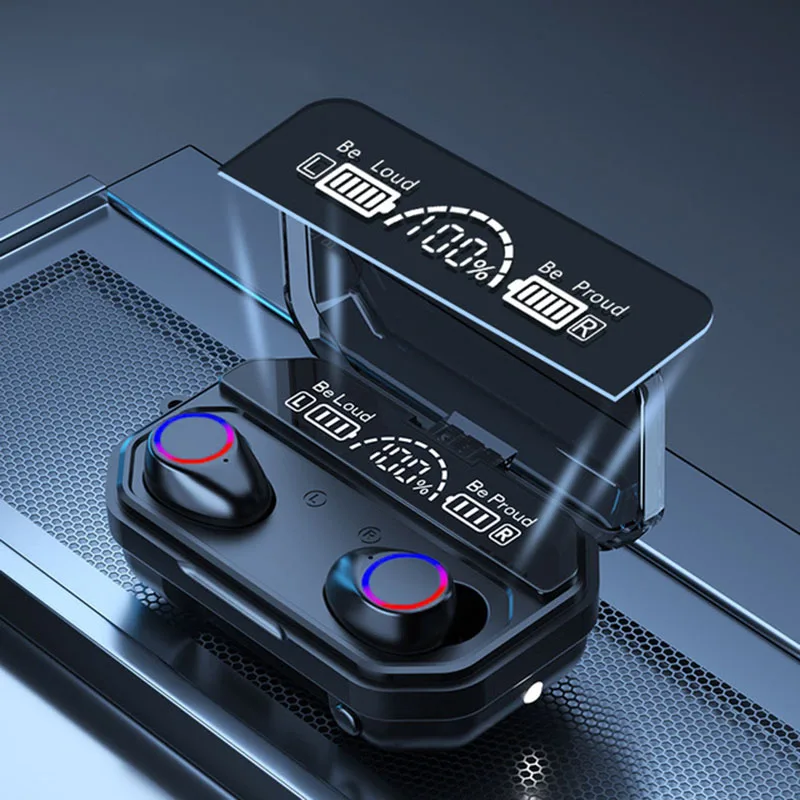

Новые наушники-вкладыши TWS с Беспроводной Bluetooth гарнитура отпечатков пальцев Сенсорный Ln-ухо Bluetooth наушники затычки универсальные мини Шум ...