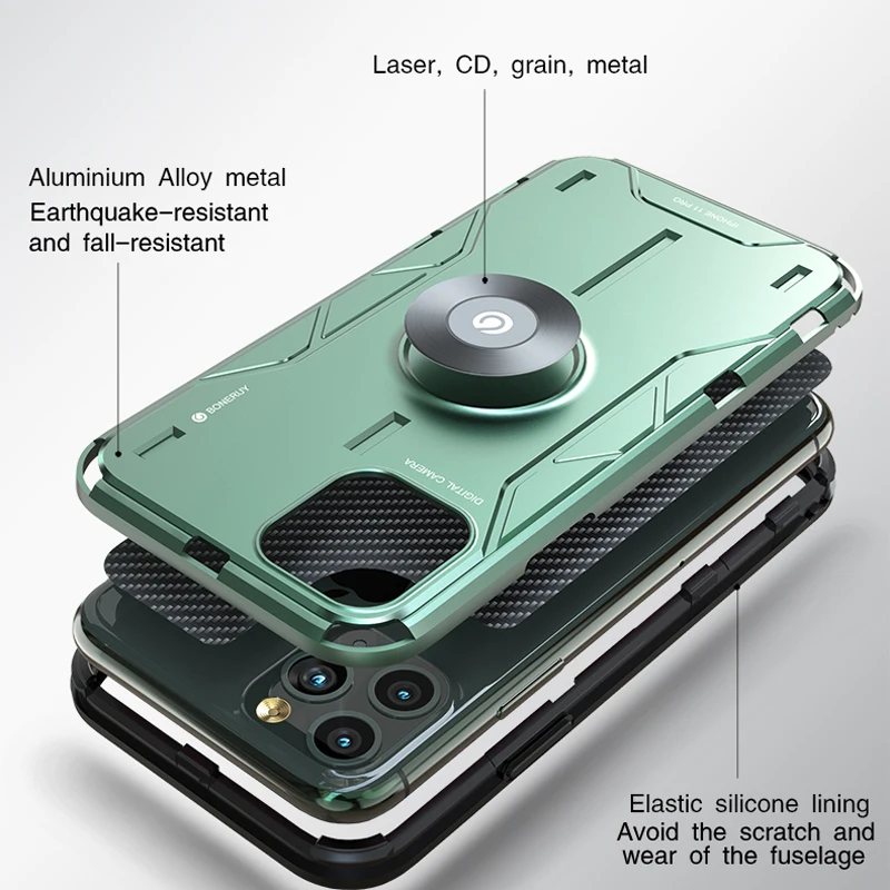 Противоударный защитный чехол для iPhone 11 Pro Max мягкий силиконовый Жесткий