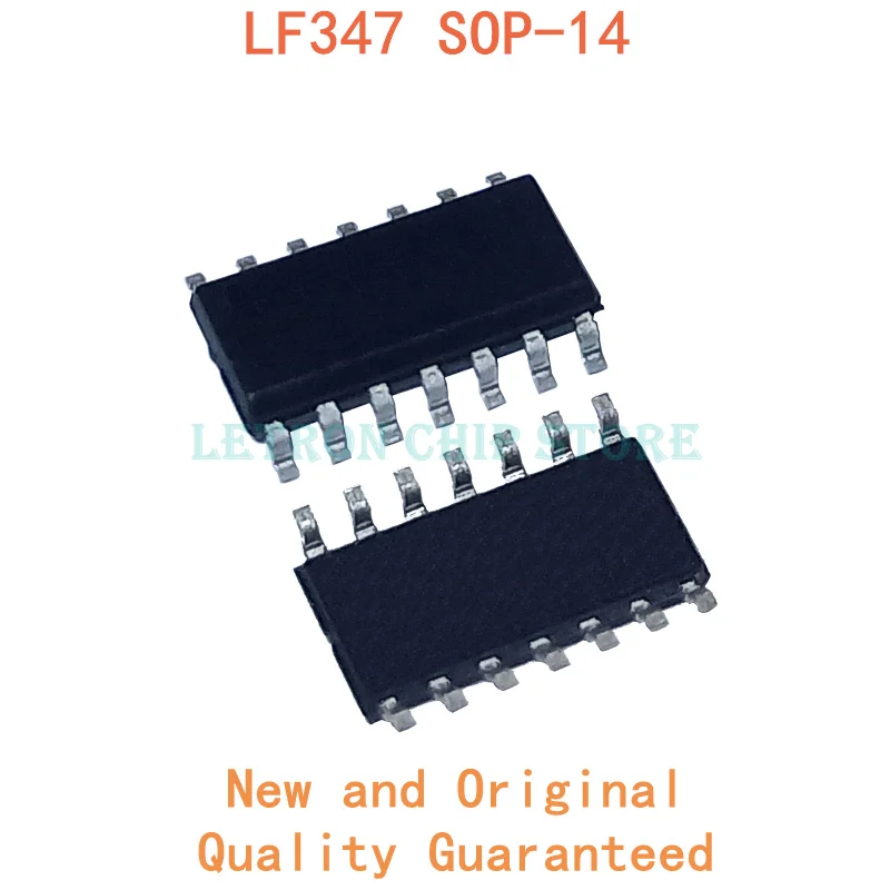 Набор микросхем, 10 шт., LF347, SOP14, LF347DR, SOP-14, LF347DT, SOP, LF347D, SOIC14, 347, SOIC-14, LF347M, SMD