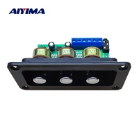 aiyima digital power amplifier audio board 2x20w class d stereo sound amp treble bass adjustment with panel for home theater diy