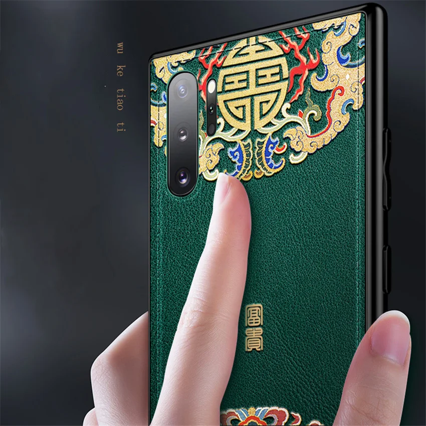 Aixuan 3D рельефный кожаный чехол для Samsung Galaxy note 10 plus/Samsung телефона с китайским