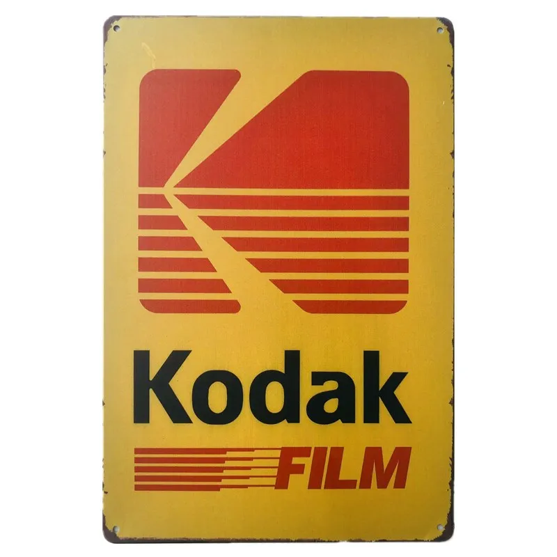 Винтажный металлический плакат Kodak в стиле ретро декор для гаража Texaco Motor Oil бара