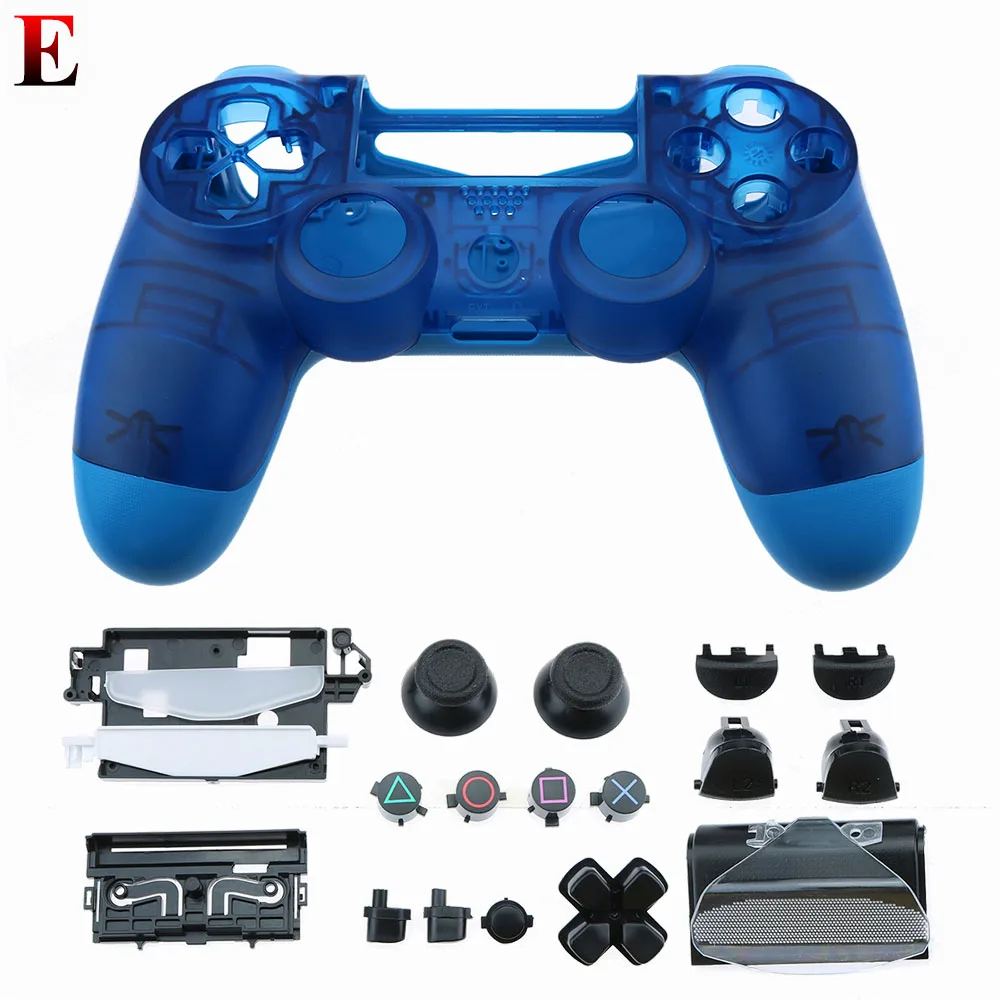 E YuXi оболочка для ps4 pro тонкая Замена полная оболочка и кнопки мод комплект контроллер пользовательский чехол Корпус для playstation 4 pro - Цвет: E