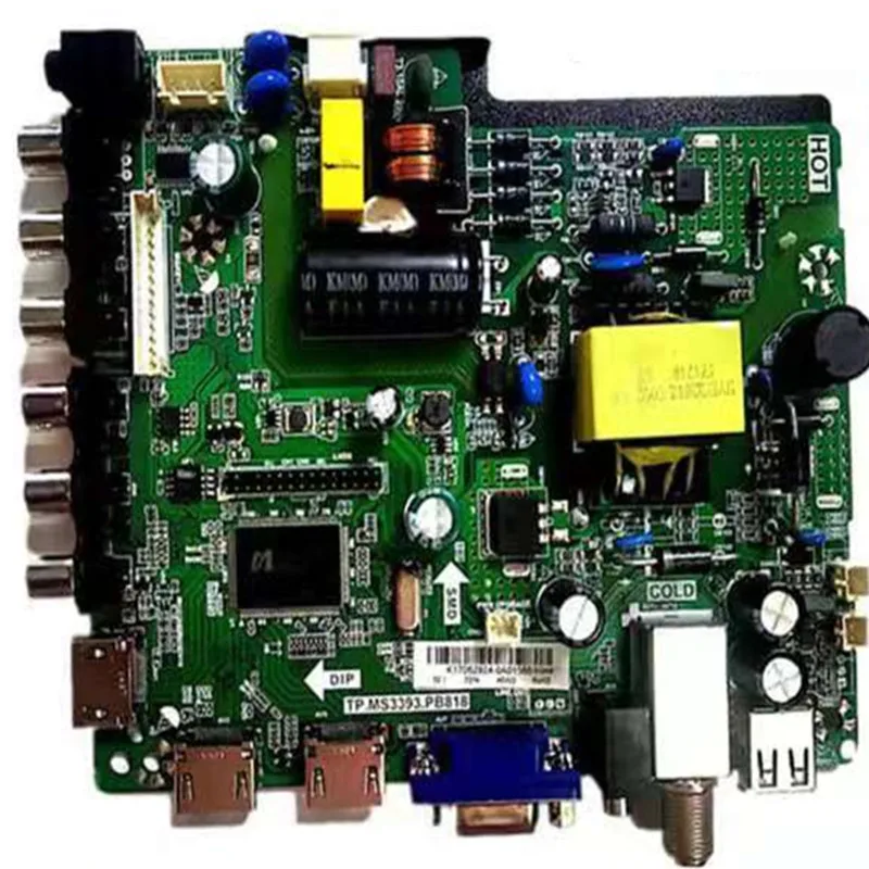 Brand new original tp.ms3393.pb818 main board 45v-63v 25W free remote control one key switching resolution HD fHD