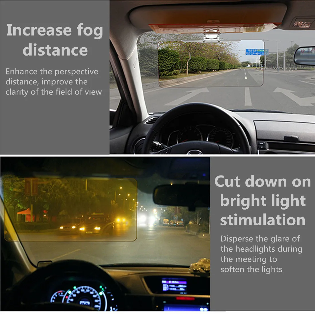 Дневной и ночной солнцезащитный козырек 2 в 1 ослепительные очки для автомобиля