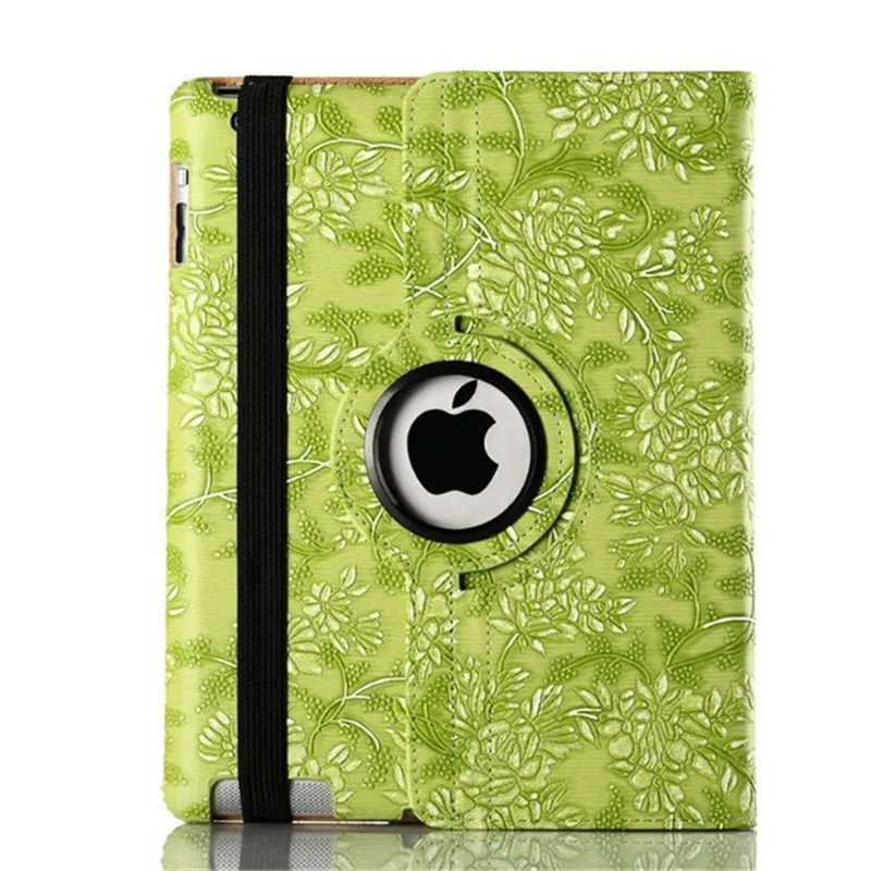 3D художник чехол для Ipad 5 6 360 Вращающийся винограда Pattern Флип Смарт из искусственной кожи для Ipad Air 1 Air 2 Ipad 9,7 9,7"