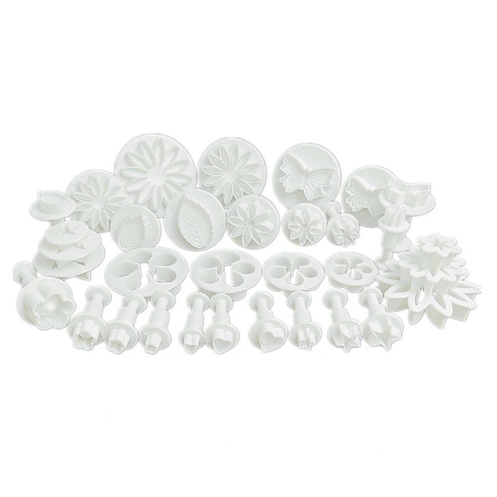 

Baking Tools 10 33pcs Plunger Fondant Cutter Cake Tools Cookie Mold Biscuit Mould DIY Craft 3D Bakeware Sets Dropshipping