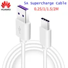 Оригинальный кабель для быстрой зарядки Huawei P40 Type-C 5A USB 3,1, кабель для быстрой зарядки и передачи данных 50 см11, 52 м для P30 Lite P20 Pro Mate 30 20 Pro RS