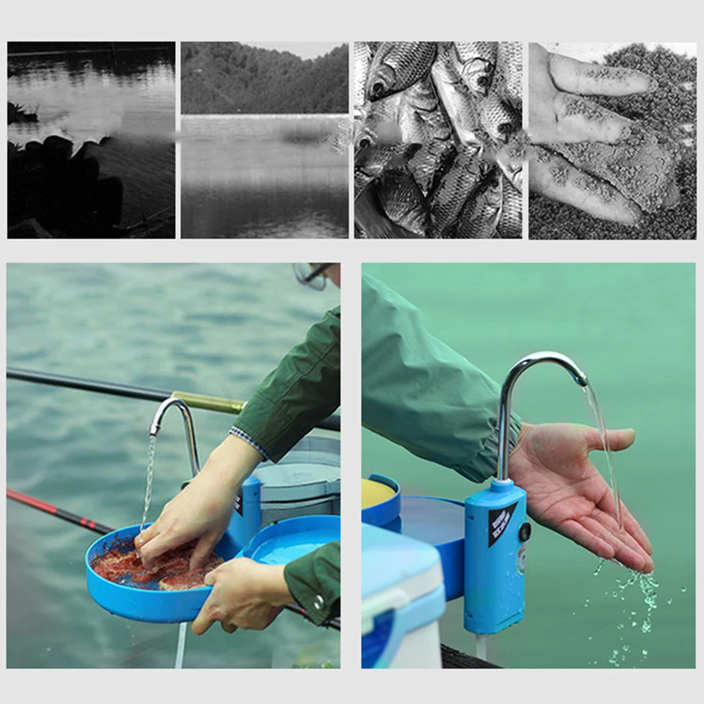 

Portable Fishing Oxygen Pump Water Absorber Smart Automatic Induction LED Lighting Fishing Oxygen Pump