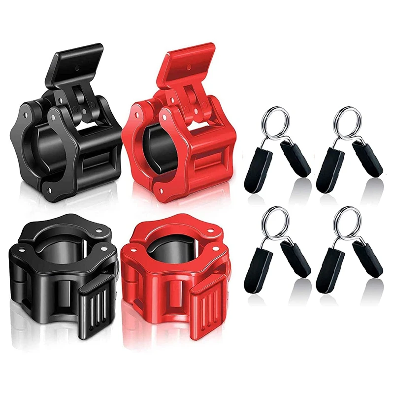 

1-Дюймовые быстросъемные зажимы для штанги, воротники с пружинными зажимами для упражнений, для тяжелой атлетики, силовых тренировок