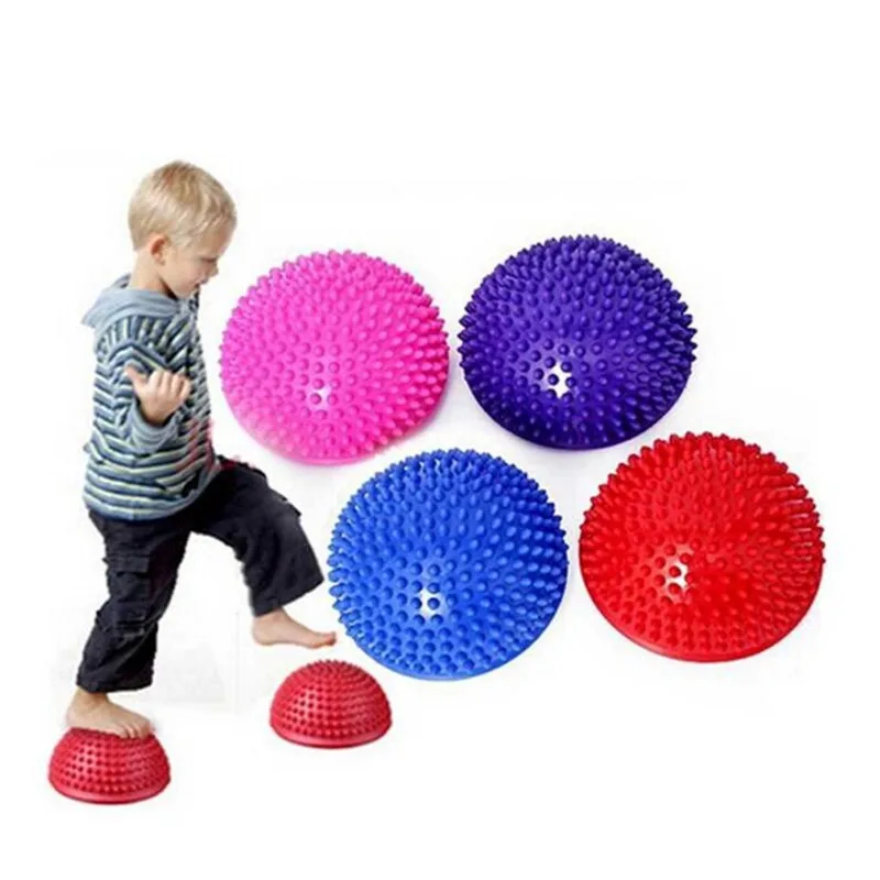 

Children Sensory Integration Training Ball Semi-circular Massage Mat Kid Balance Fitness Yoga Ball Training Tactile Durian Ball