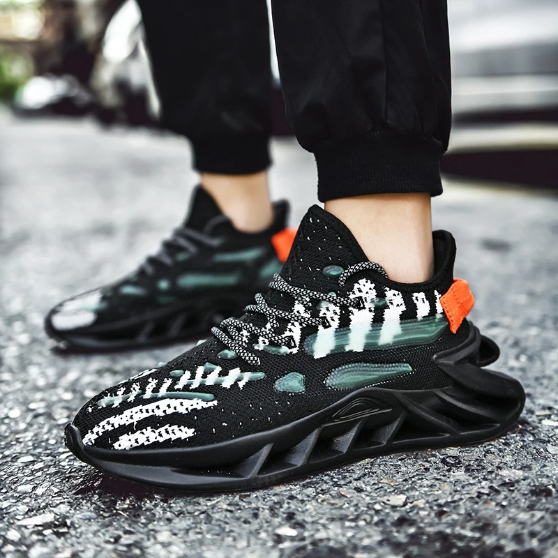 

Blade Running Shoes for Men Breathable Sneakers Design Antiskid Damping Outsole Good Quality Sport Shoes Training Jogging Shoes
