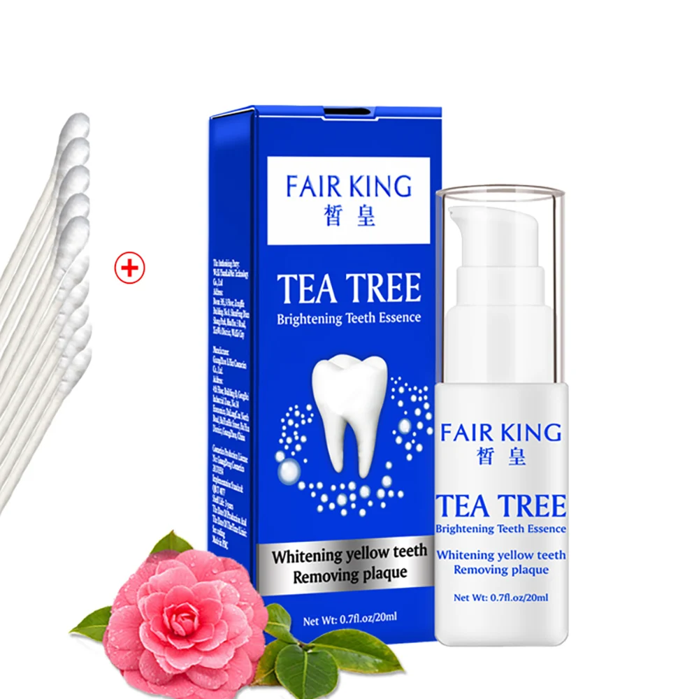 Natural Herbal Tea Tree Teeth Whitening Essence Oral Hygiene Cleansing Powder Removes Serum Plaque Stains Whitening Toothpaste