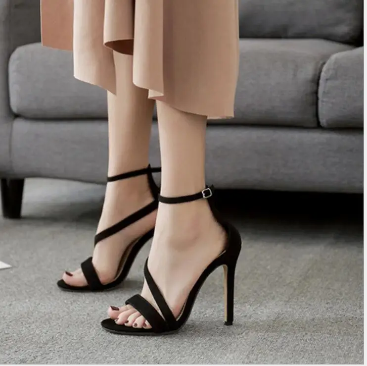 High Heels Sandals One-line buckle catwalk catwalk sandals Shoes Summer Sexy Wedding Party Shoes Women Gladiator Platform Sandal