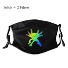 Радужная маска унисекс Axolotl, хлопковая ветрозащитная цветная маска с фильтрами для любителей прогулок и рыб, Большая распродажа