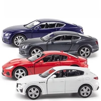 136 simulation for bentley maserati alloy sports car model with pull back light diecast car model kids toy