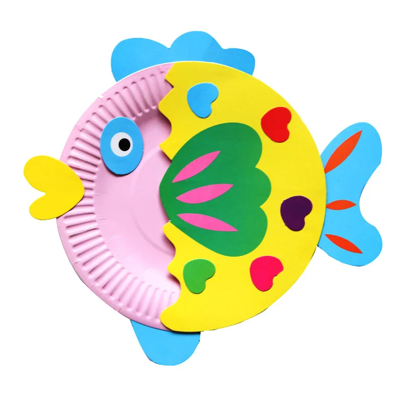 fish Детский сад много декоративных поделок diy игрушки головоломка бумажный лоток ремесла детские развивающие игрушки для детей Девочка/Мальчик Рождественский подарок 906 - Цвет: fish