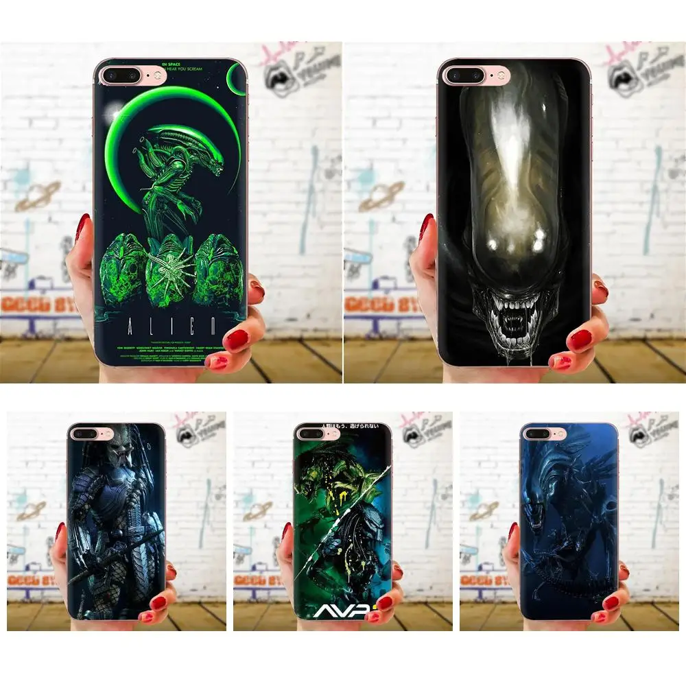 Жесткий чехол для телефона Samsung Galaxy Note 5 8 9 S3 S4 S5 S6 S7 S8 S9 S10 5G mini Edge Plus Lite с узором Xenomorph