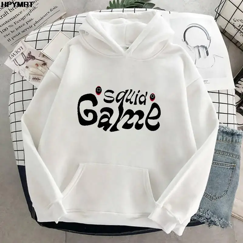 

Толстовка с капюшоном и надписью из игры кальмар 456, Свитшот 067, Повседневная Уличная одежда из тонкого флиса, пуловеры, толстовка в стиле Хар...