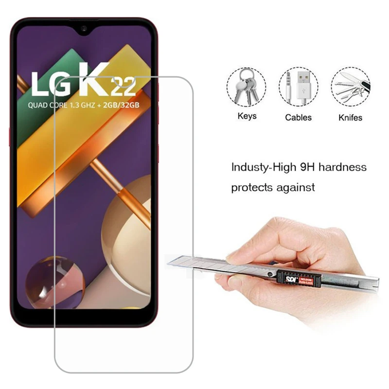 Для LG K22 LM-K200BMW LMK200EMW пленка для телефона взрывозащищенное переднее закаленное