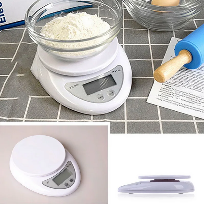 5 кг/1 г цифровые кухонные весы электронные для взвешивания пищевых продуктов
