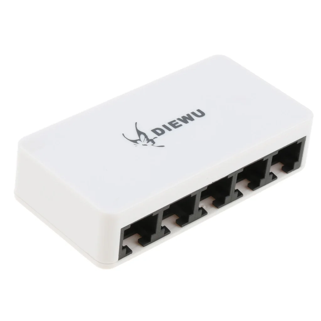 10/100 м адаптивный RJ45 5 Порты коммутатор для высокоскоростной сети Ethernet Настольный сетевой разветвитель концентратор LAN 10/100M 5 Порты и разъёмы Micro USB Питание
