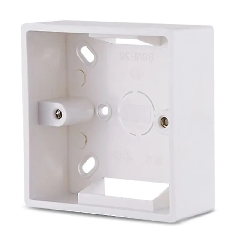 

86X86 PVC Thickening Junction Box Wall Mount Cassette For Switch Socket Base Switch Bottom Box Electrical Box Accessories