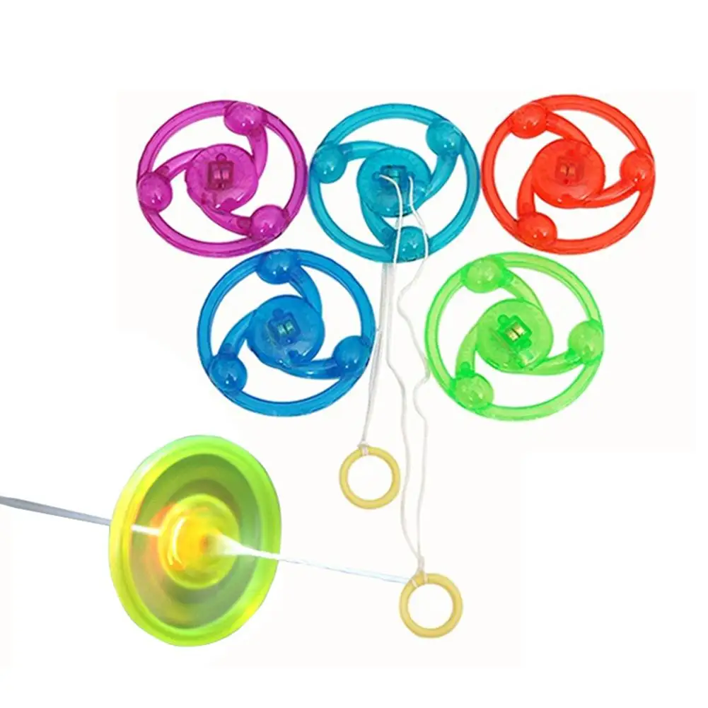 1 шт. детская ручная тяга светящаяся веревка маховик игрушка игрушки со