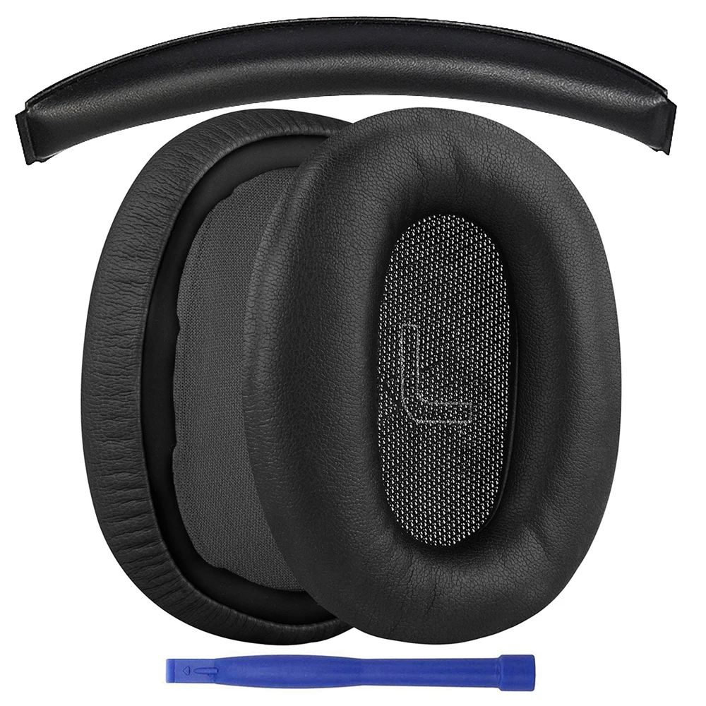 

1Pair Replacement PU Leather Earpads Ear Pads Cover Cups Pillow Headband Repair Parts for Edifier W820BT W828NB Headphones