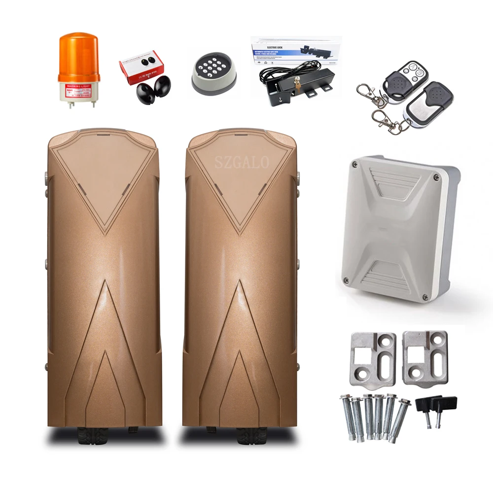 

Heavy-Duty Dual Automatic Ground Wheel Gate Opener Kit for Swing Gates Up to 20 Feet