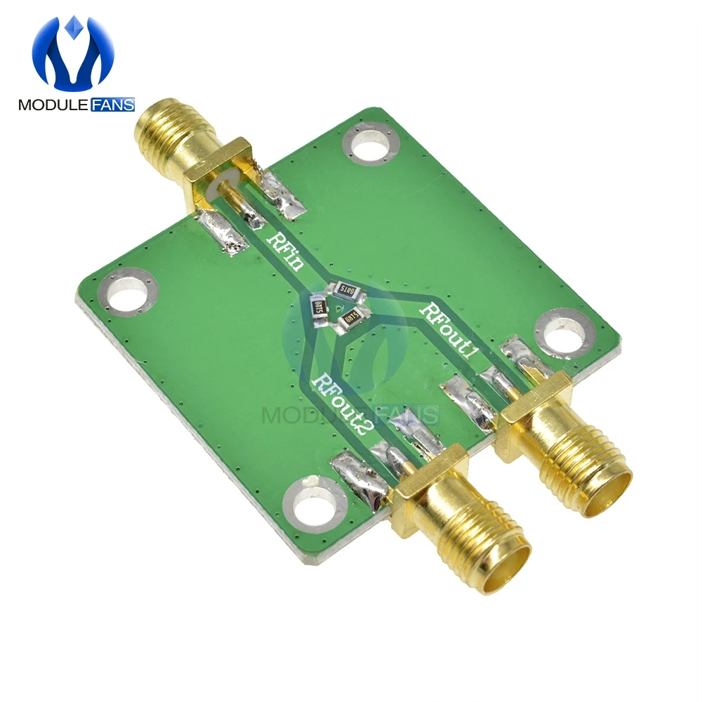 6dB 1 Minute 2 5G RF Microwave Resistor Power Distributor Microwave Module Board Power Splitter Radio Frequency Divider SMA-K