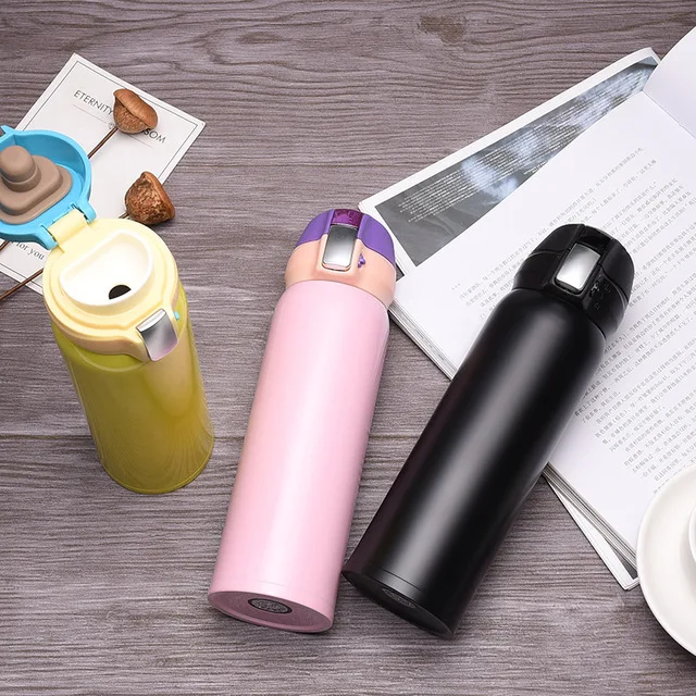 480 мл бутылка для напитков термос с отскоком крышка из нержавеющей стали 304