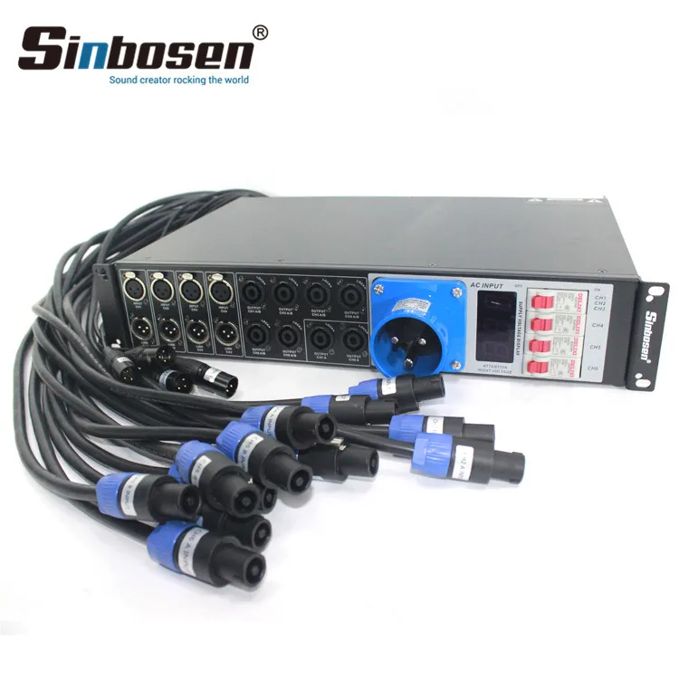 Sinbosen LAS4 + 8 профессиональная звуковая система контроллер питания дистрибьютор