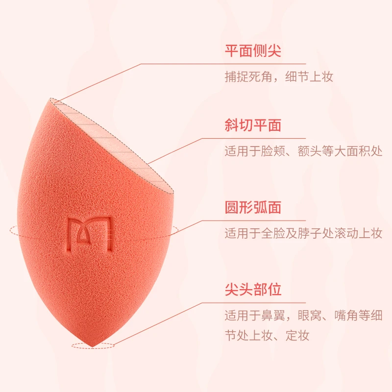 Красота яйца не едят порошок скошенный ящик для хранения кушон макияжа слоеная