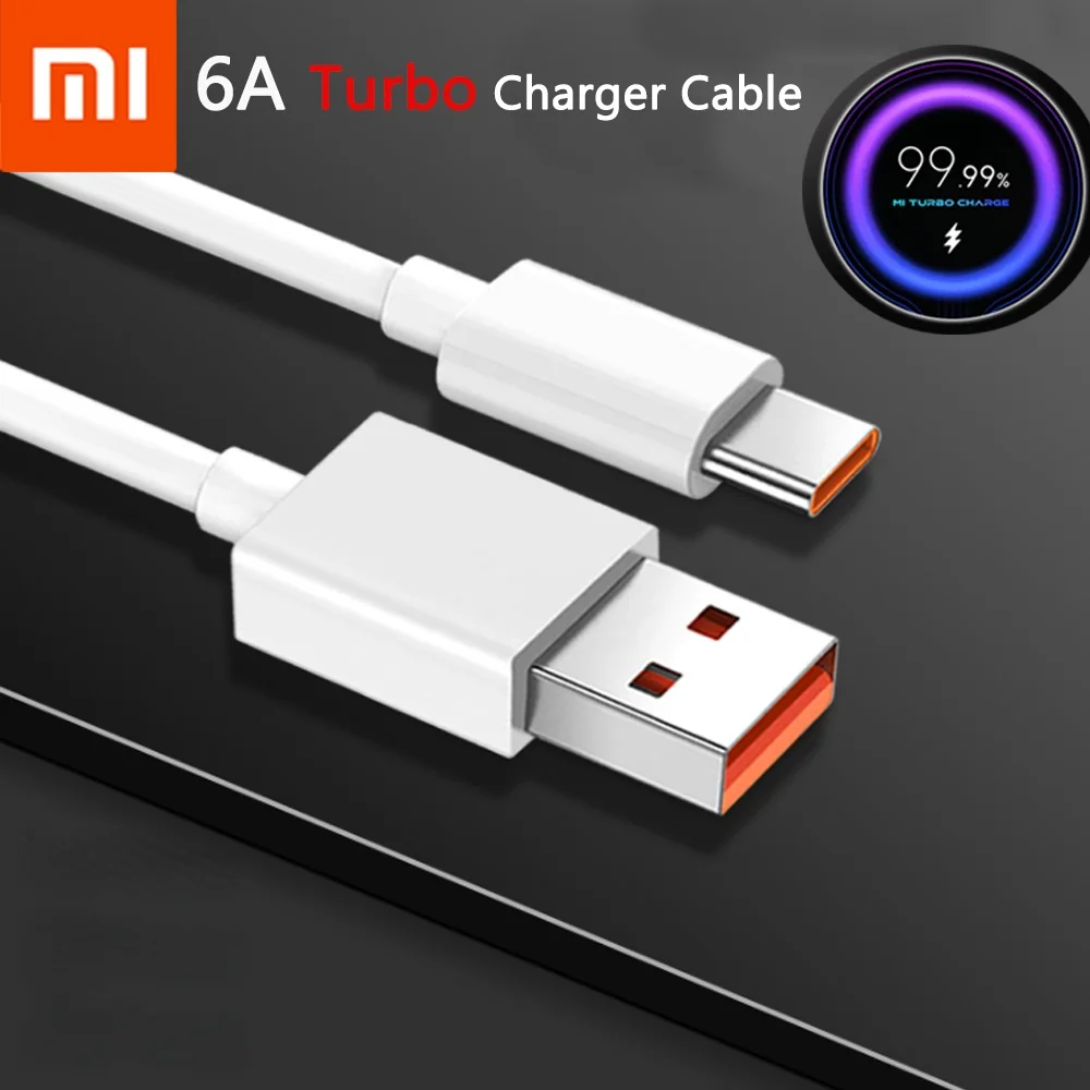 

Sales! Original Xiaomi Mi Charger Turbo Cable 40w 33w 6A Fast Charge Type C to 3.5mm Jack Converter Line for Mi 11 10 Redmi10