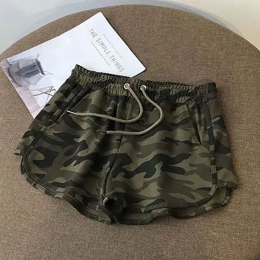 

Summer New High Waist Wide Leg camouflage shorts hot pants sports casual beach pants