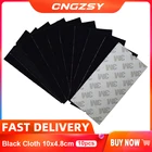 10 шт. черная ткань 10x5 см Ткань сменный войлок с самоклеящимся клеем для скребка 3 м автомобильный скребок A08