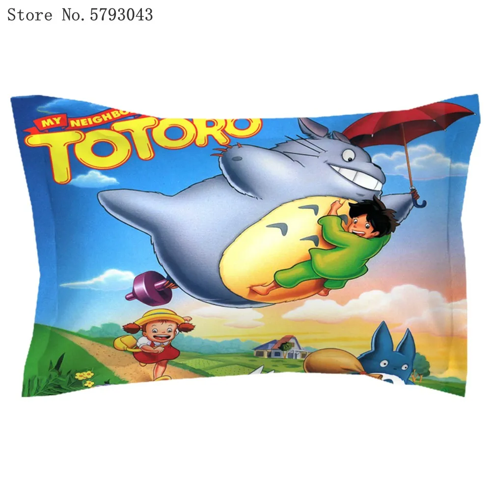 

3D Print Totoro Pillow Case Japan Anime Pillowcase Custom 50x75cm Home Decorative Pillow Cover Child Adults Gift Pillow Case