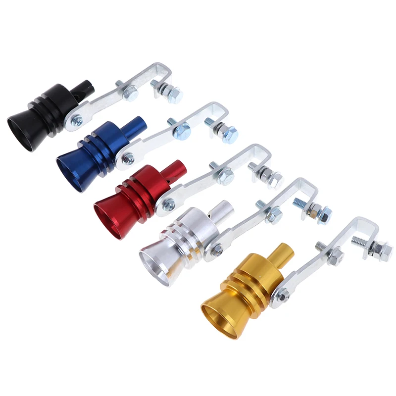 Золотой выхлоп мотоцикла автомобиля поддельный турбо свисток труба звуковой