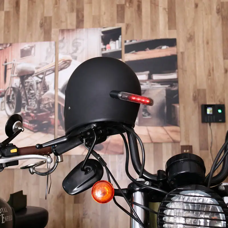 

Universal Motorcycle 12V LED Helmet Turn Signal Light Stop Brake Indicator Lamp For Honda Kawasaki Yamaha Suzuki Chopper Custom