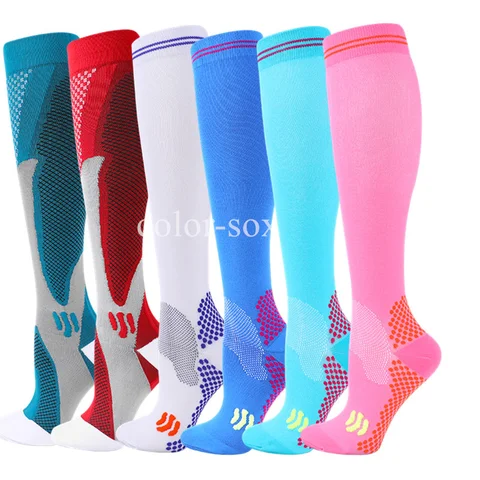 New Compression Socks 20-30mmhg High Stockings Men Women Sports Socks For Marathon Cycling Football Varicose Veins EU36-50 Meias
