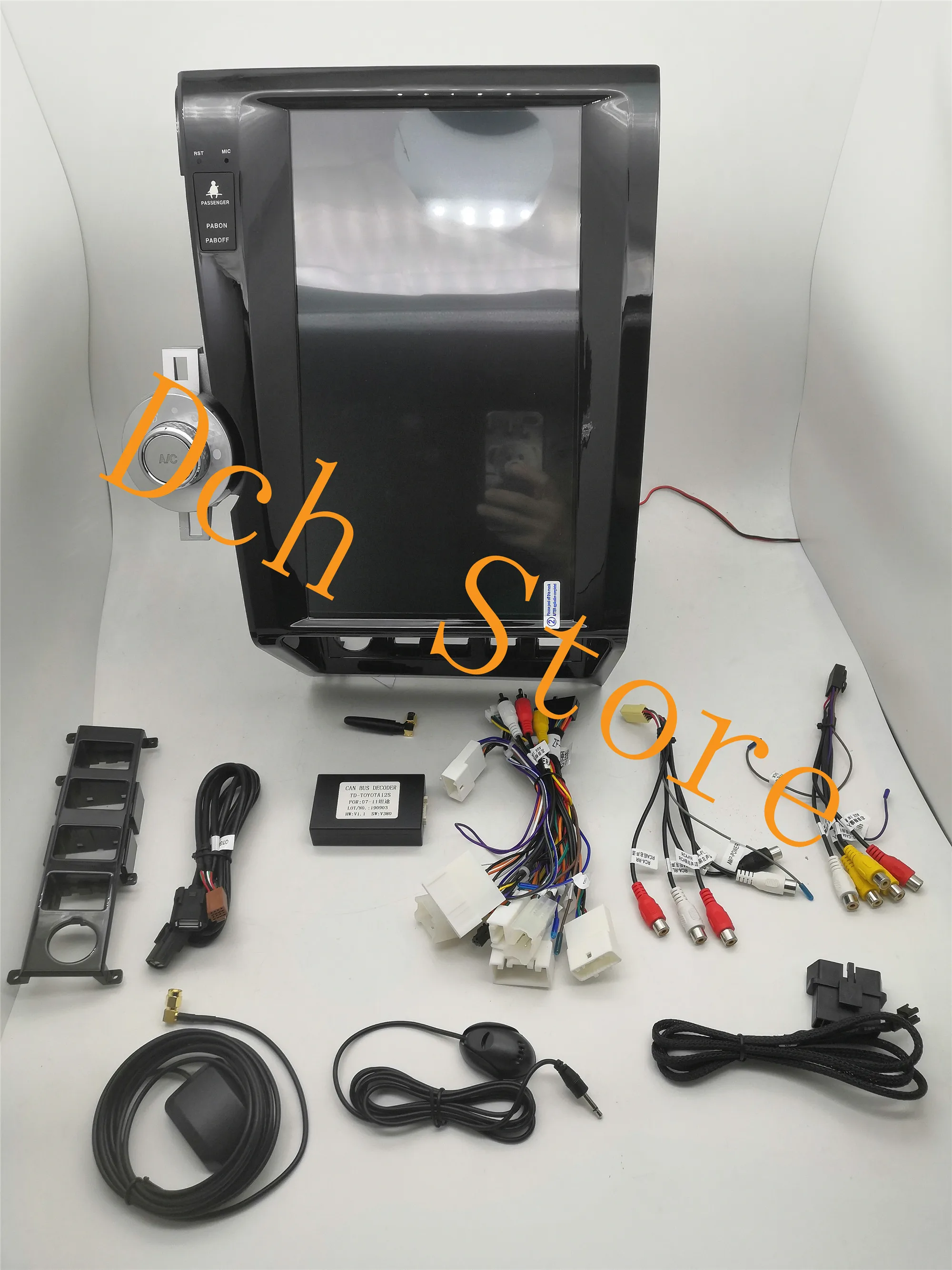 13 6 дюймовый вертикальный экран tesla style Android 9 0 автомобильный DVD плеер GPS для toyota tundra